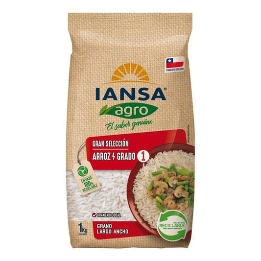 Arroz Iansa 1 Kg Grado 1 Largo Ancho