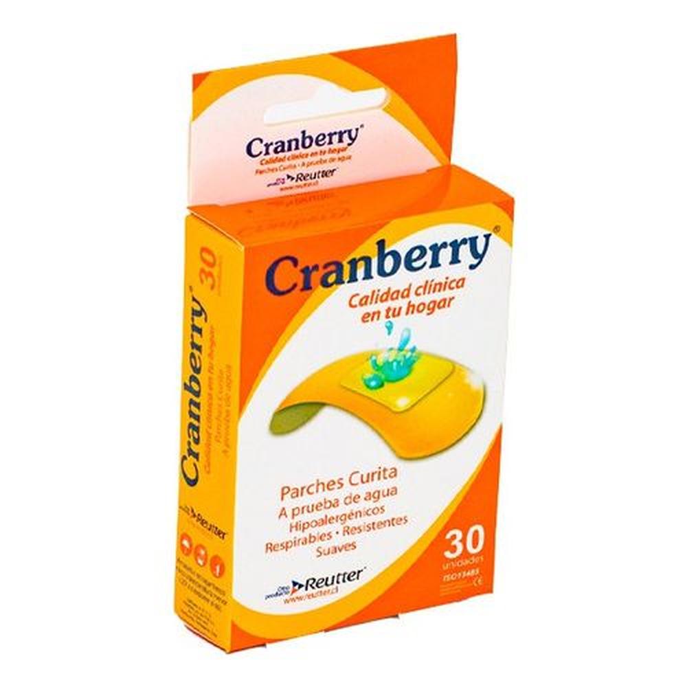 Parches Curita Resistente Al Agua 30 Uni. Cranberry