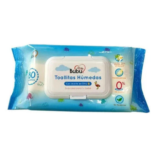 Pack X2 Toallitas Húmedas 160 Unid. Bubu