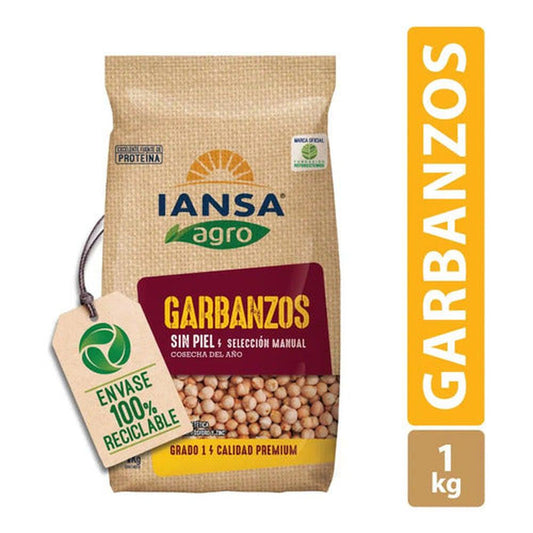 Garbanzos Sin Piel 1 Kg Iansa