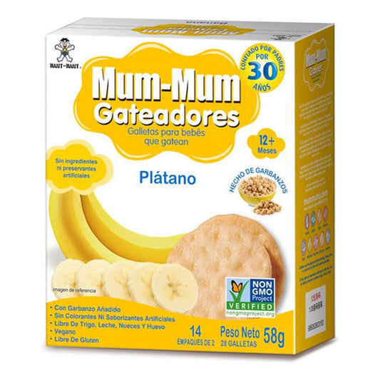 Galletas Crawler Mum-mum Plátano 58g