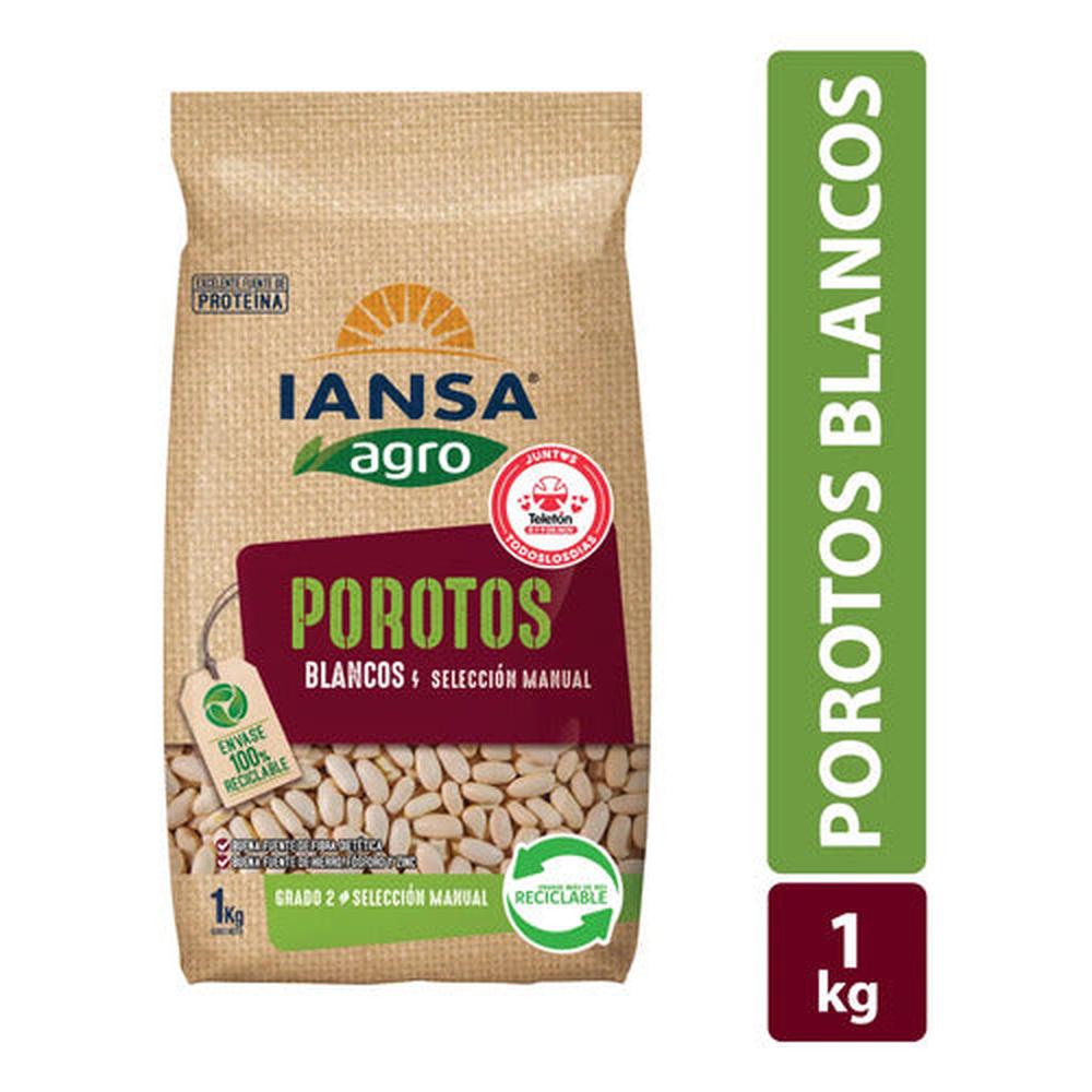 Porotos Blancos 1 Kg Iansa