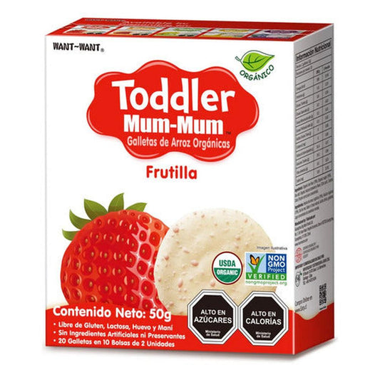 Galletas Toddler Mum-mum Frutilla Orgánicas 50g