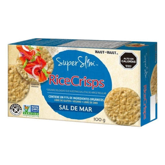 Ricecrisps Galletas De Arroz Sabor Sal De Mar