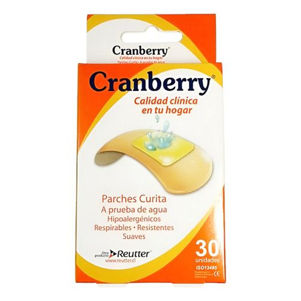 Parches Curita Resistente Al Agua 30 Uni. Cranberry