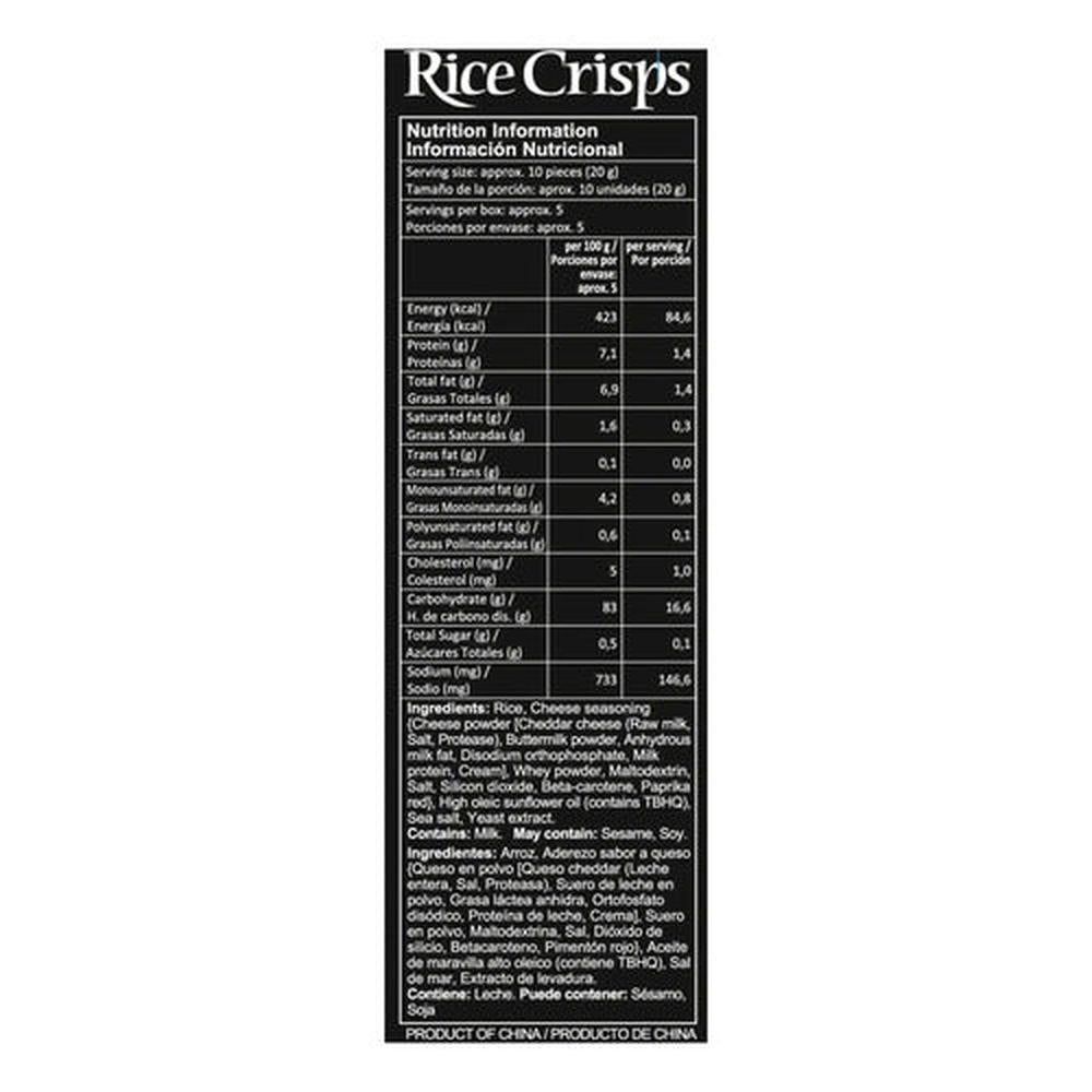 Galletas De Arroz Ricecrisps Queso 100g
