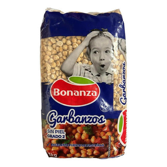 Garbanzos Sin Piel 1 Kg Grado 2 Bonanza