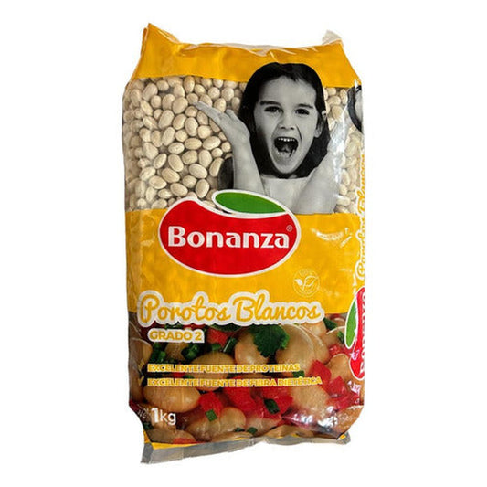 Porotos Blancos 1 Kg Grado 2 Bonanza