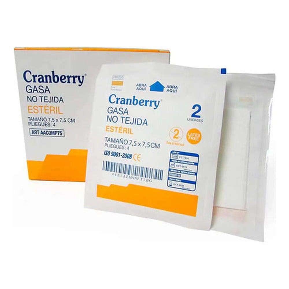 Gasa Estéril No Tejida 5x5 Cm 50 Sobres Cranberry