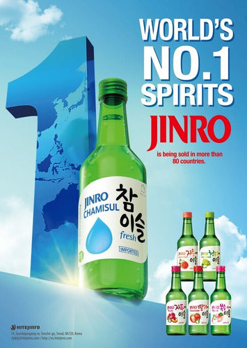 Pack 6 Soju Coreano Jinro Variedades