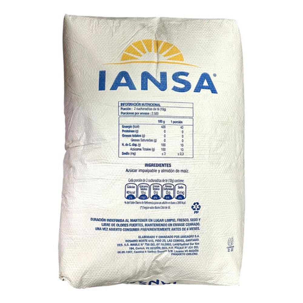 Azúcar Flor Impalpable 25 Kg Iansa