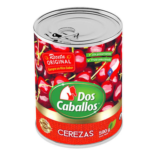 Cerezas En Conserva 590g Dos Caballos