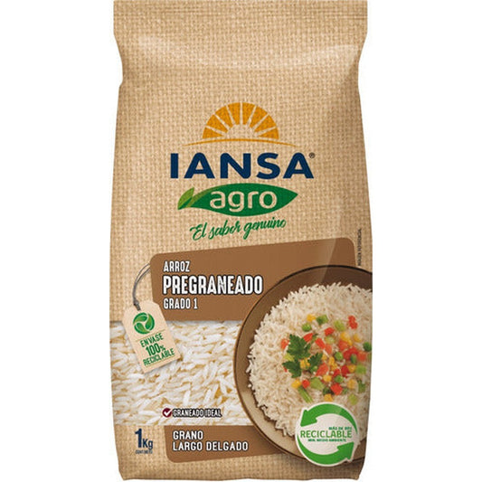 Arroz Iansa 1 Kg Pregraneado Grado 1 Largo Delgado