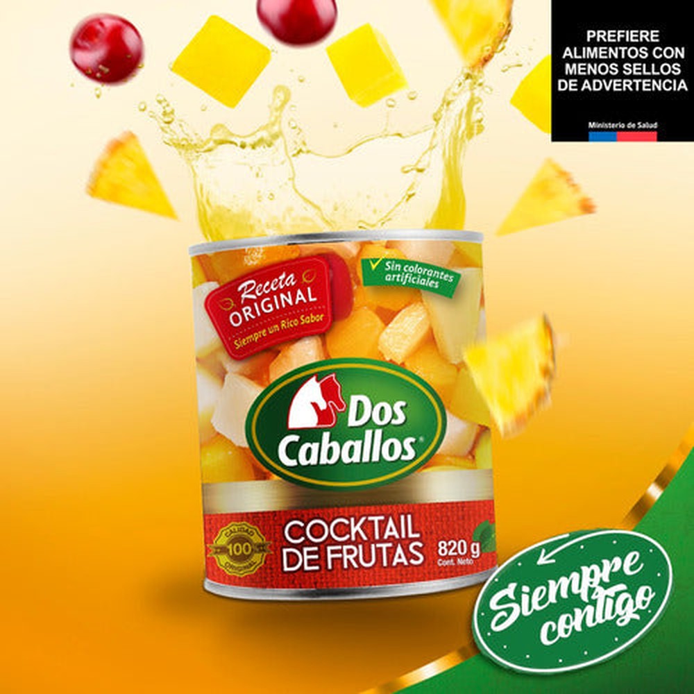 Cocktail De Frutas 820g Conserva Dos Caballos