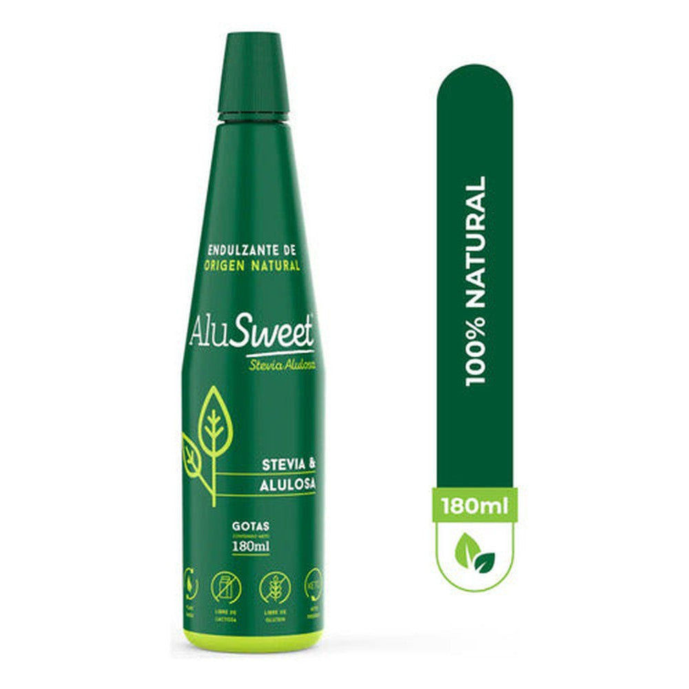 Endulzante Stevia & Alulosa 180ml Alusweet