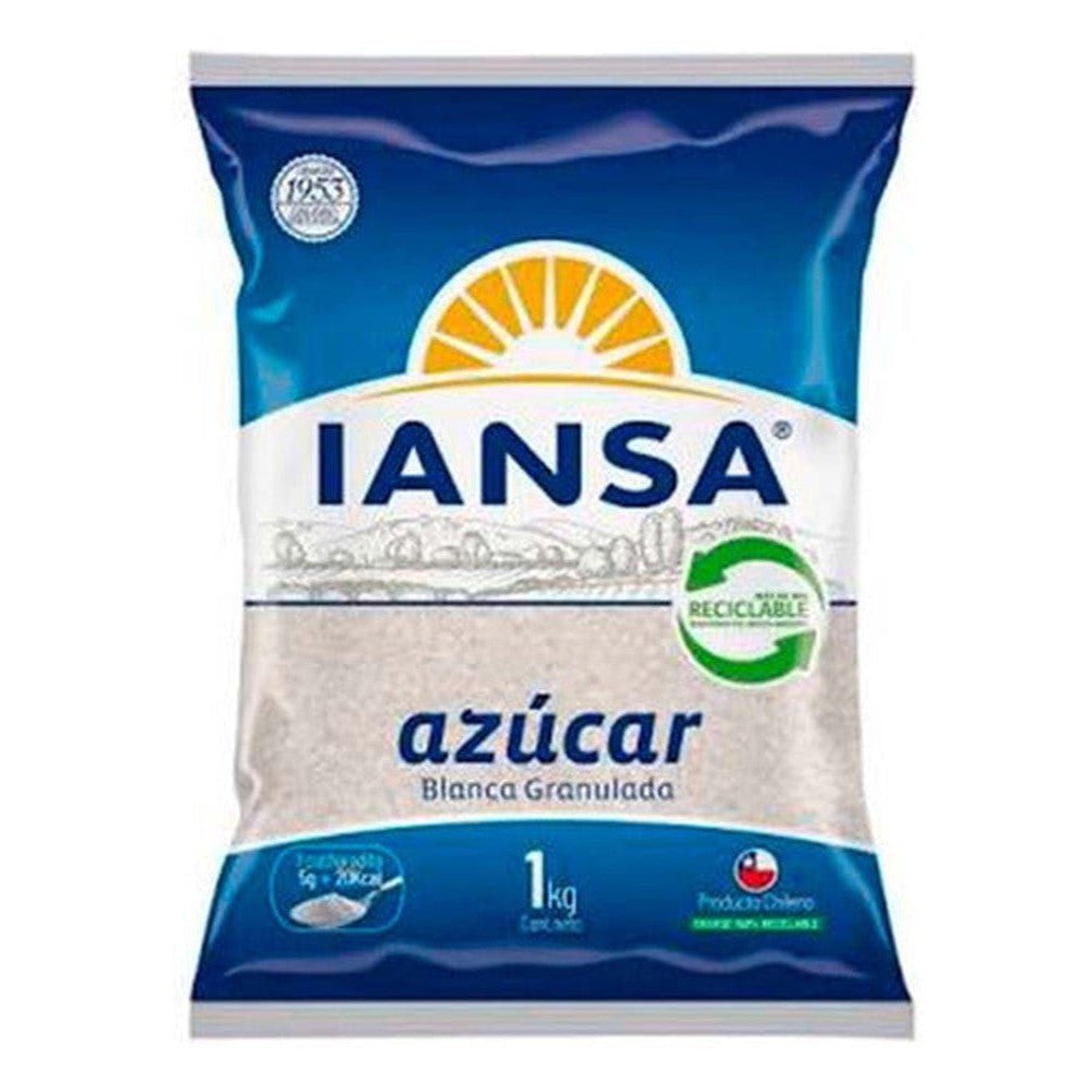 Azúcar Blanca Granulada 1 Kg Iansa