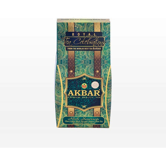 Té Negro Y Verde Con Petalos 100g Akbar Rich Soursop
