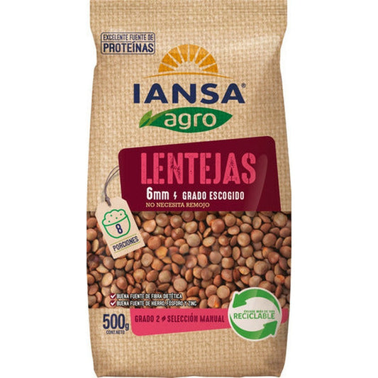 Lentejas Iansa 500g 6mm