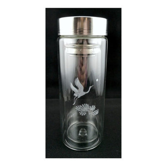 Vaso Botella De Vidrio Para Té De Hoja 400 Ml