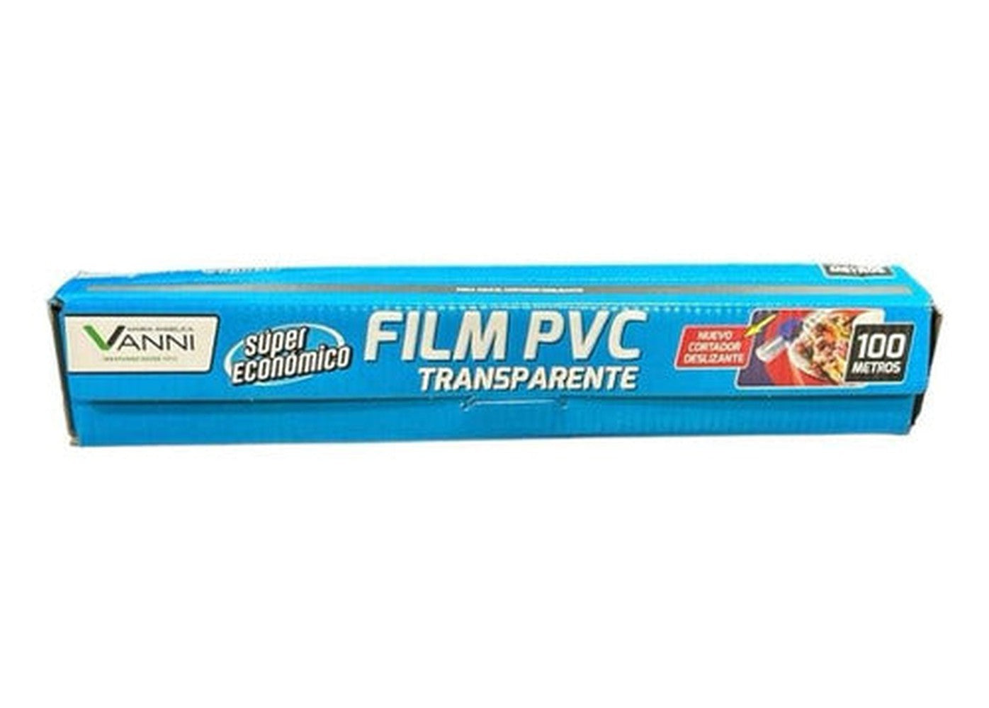 Rollo Film Pvc Transparente Vanni 28cm X 100 Metros