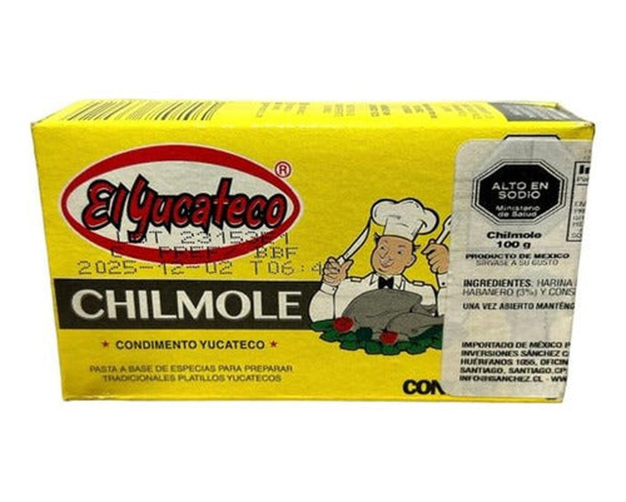 Condimento Chilmole El Yucateco 100g