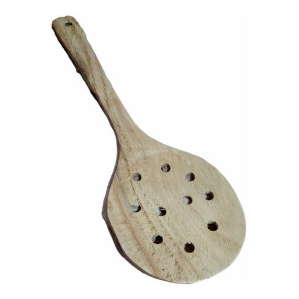 Cuchara Escurridora Madera Cocina-lireke