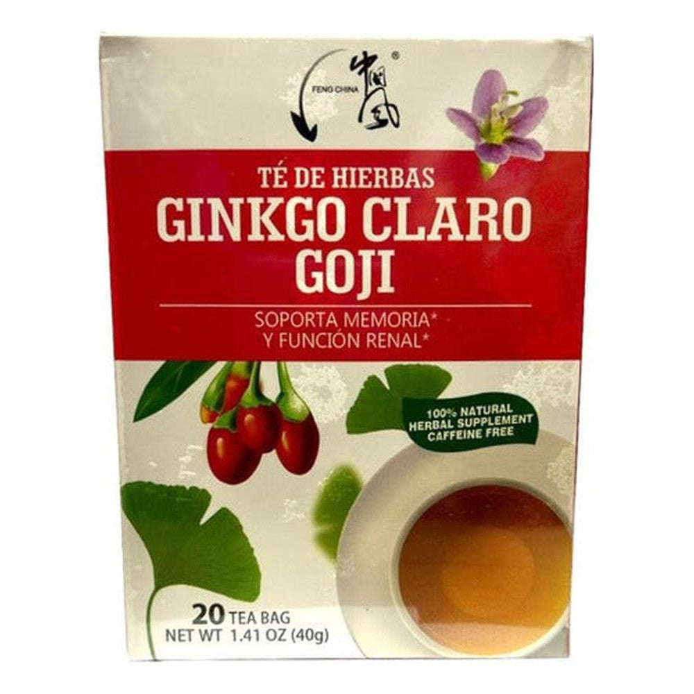 Té De Gingko Y Bayas De Goji 20 Bolsitas