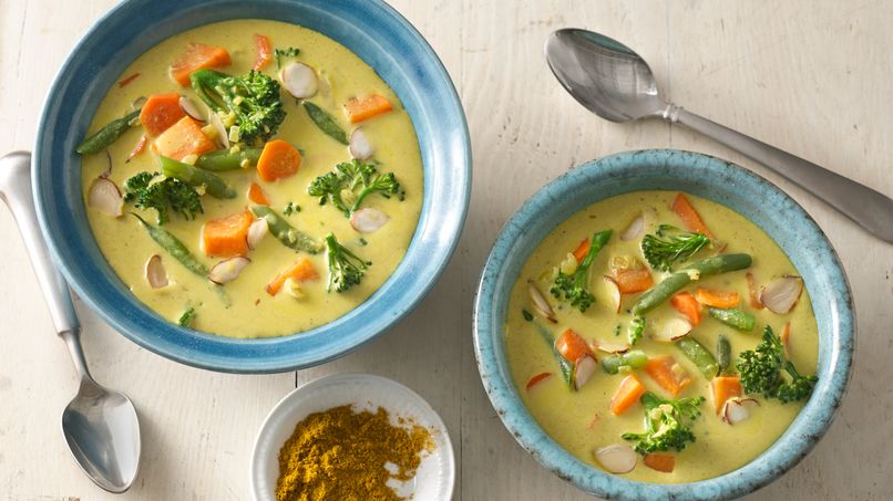 CURRY DE VERDURAS CON LECHE DE COCO