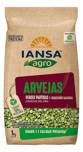 Arvejas Verdes Partidas 1 Kg Iansa
