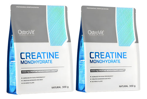Pack 2 Creatina Monohidrato 300g Sin Sabor Ostrovit En Polvo