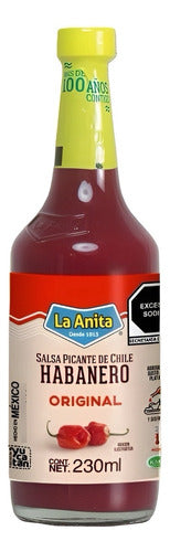 Salsa Picante Habanero Original 230ml La Anita - Lireke