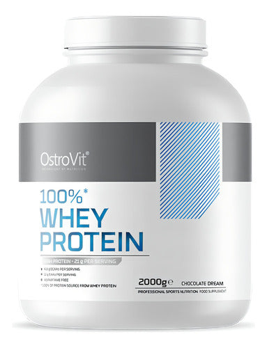 Proteina 100% Whey Protein 2000g 66 Sv Chocolate Ostrovit Sabor Chocolate Dream