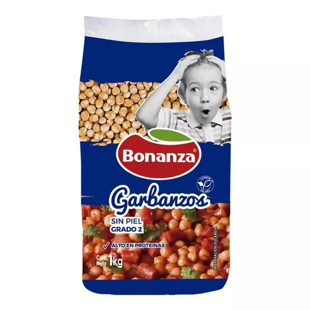 Garbanzos Sin Piel Bonanza 1 Kg