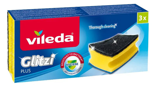 Esponja Acanalada Glitzi Plus 3 unidades Vileda