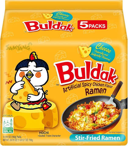 Pack X5 Ramen Coreano Buldak Variedades