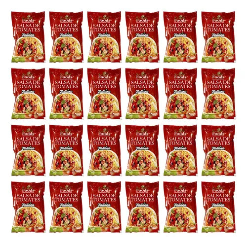 Pack 24 Salsas De Tomate Italiana 200g Sandy Foods