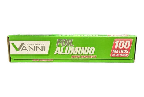 Rollo Foil Aluminio Vanni 30 Cm X 100 Metros - Lireke