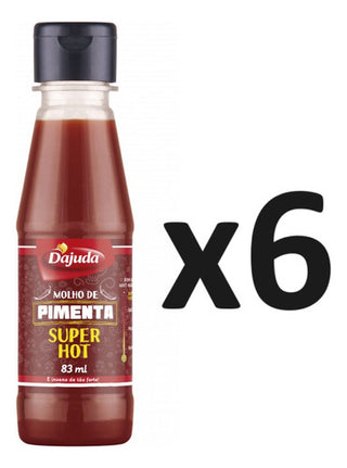 Pack X6 Salsa De Pimienta Super Hot D'ajuda 83ml - Lireke