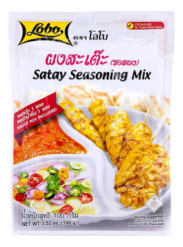 Sazonador Satay Seasoning Mix 100g - Lireke