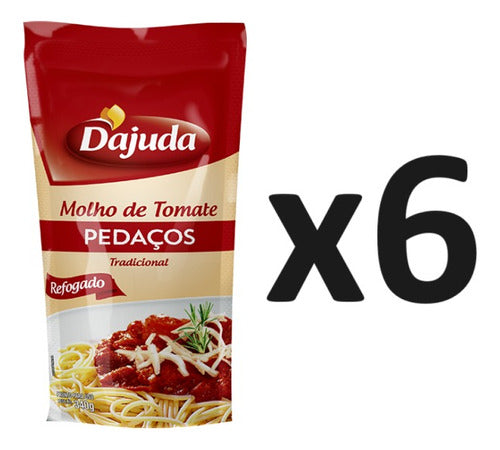 Pack X6 Salsa De Tomate Con Trozos D'ajuda 340g - Lireke
