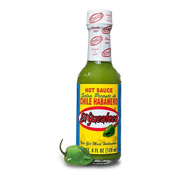 Salsa Picante Verde De Chile Habanero El Yucateco 120 Ml.