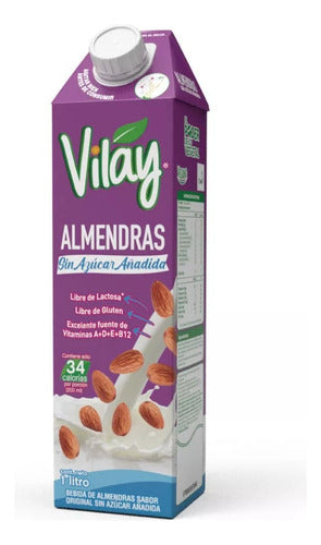 Bebida/leche De Almendras 1 Lt Sin Azúcar Vilay - Lireke