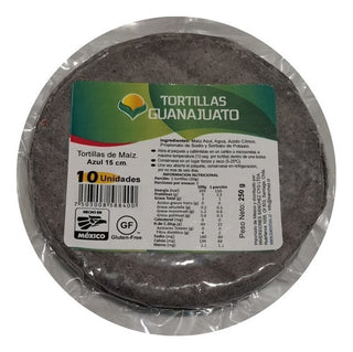 Tortillas De Maíz Azul 15 Cm Mexicanas 10 Unid. - Lireke