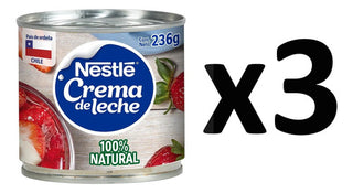 Pack X3 Crema De Leche Nestlé 236g - Lireke
