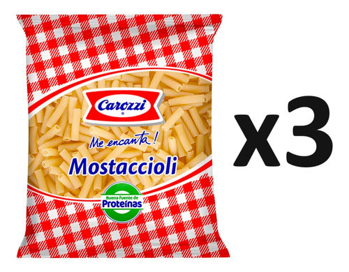 Pack X3 Pasta Mostaccioli Carozzi 400g - Lireke